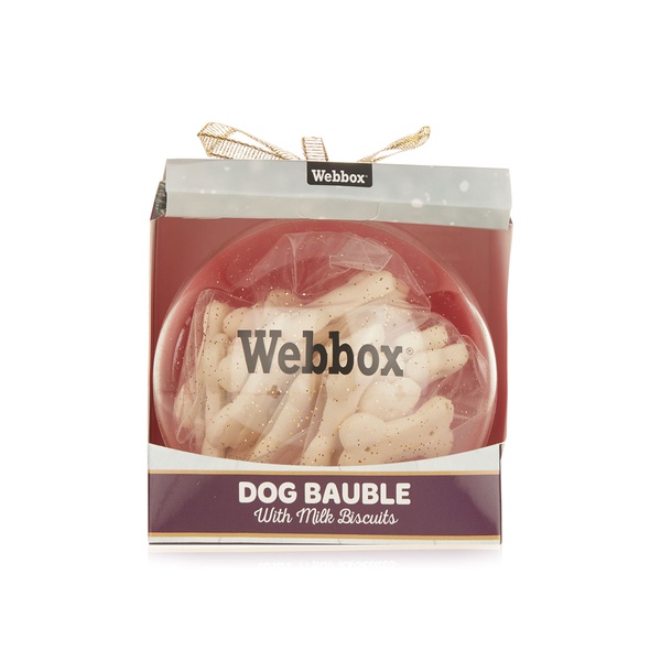 Webbox Dog Bauble with Milk Biscuits 42g RRP £2 CLEARANCE XL 29p or 5 for £1